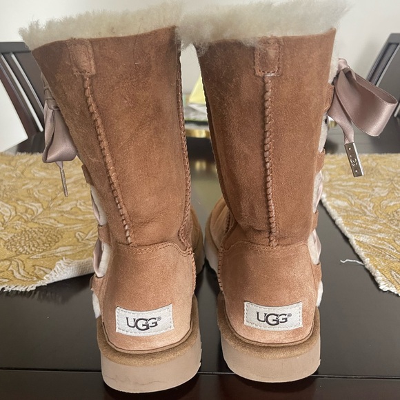 Ugg Pala Corset Lace Up Boots in Chestnut - Picture 3 of 7